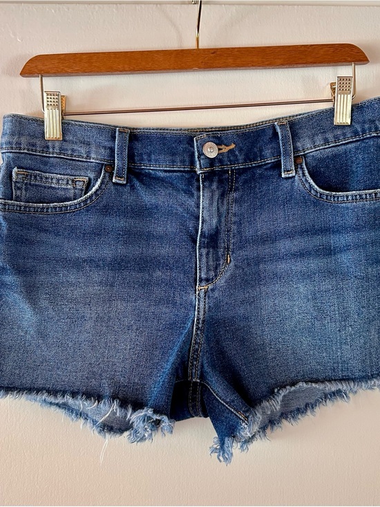 Joe's Jeans Pants - Classic Joes Jeans Blue Dark Denim Frayed Cutoff Shorts